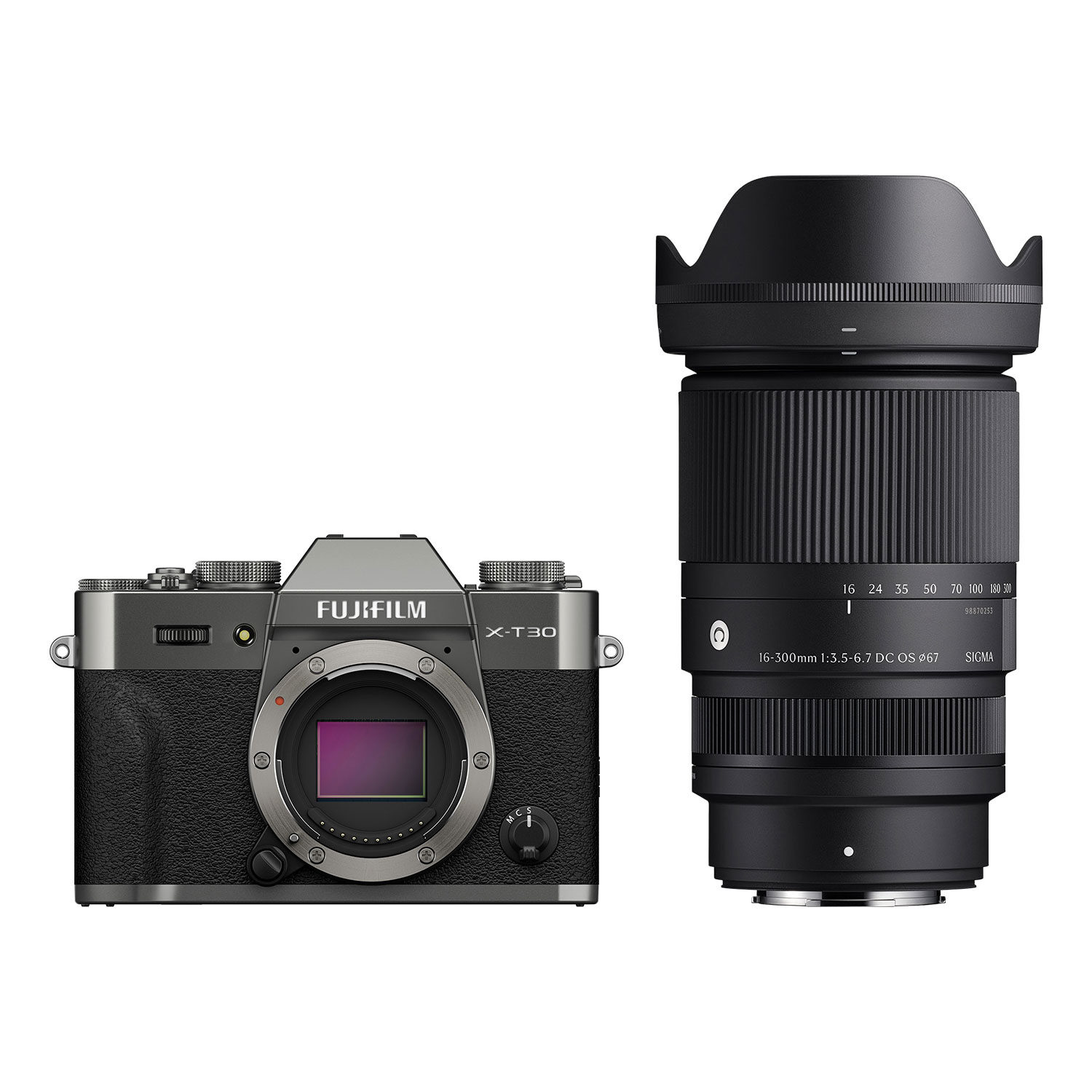Fujifilm X-T30 III systeemcamera Charcoal + Sigma 16-300mm