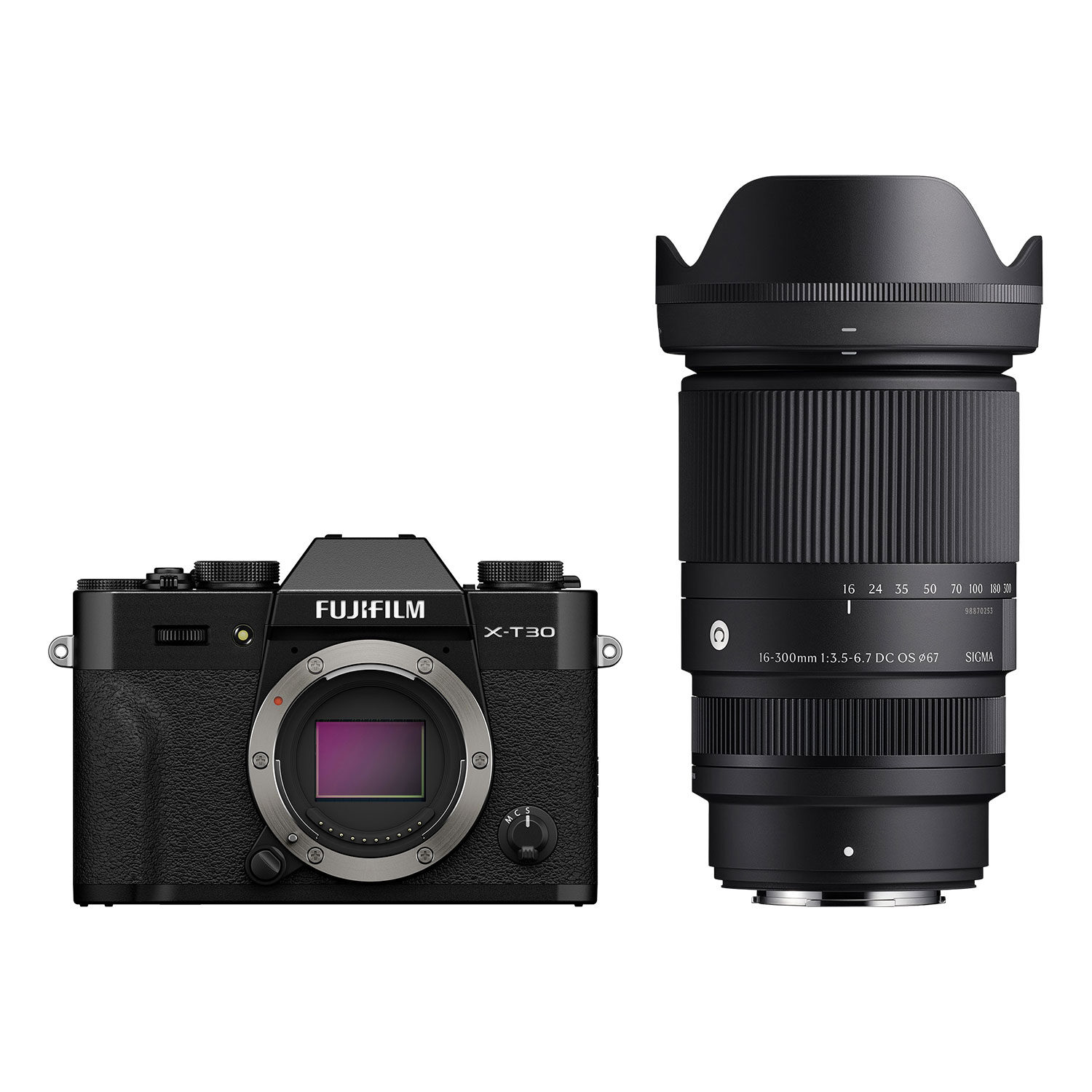 Fujifilm X-T30 III systeemcamera Zwart + Sigma 16-300mm