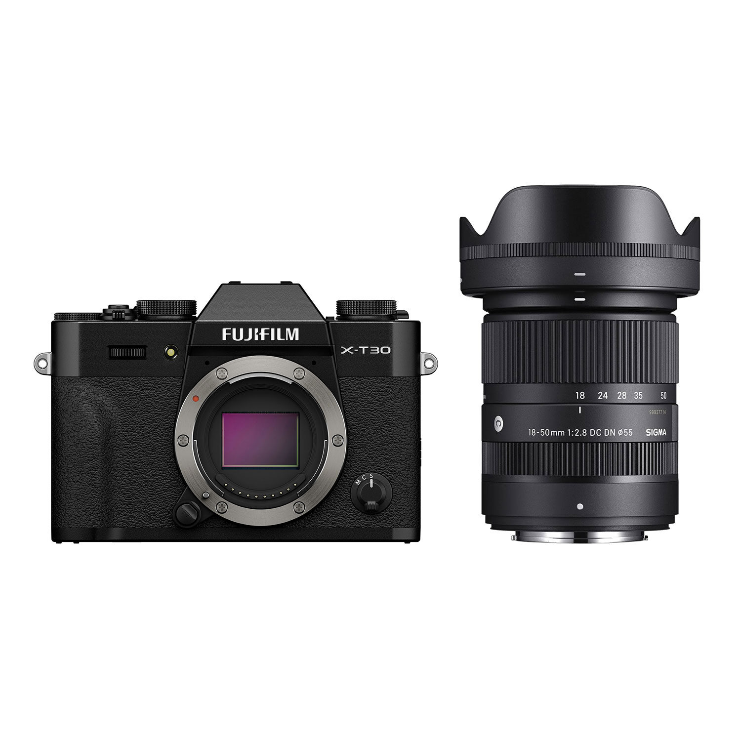 Fujifilm X-T30 III systeemcamera Zwart + Sigma 18-50mm