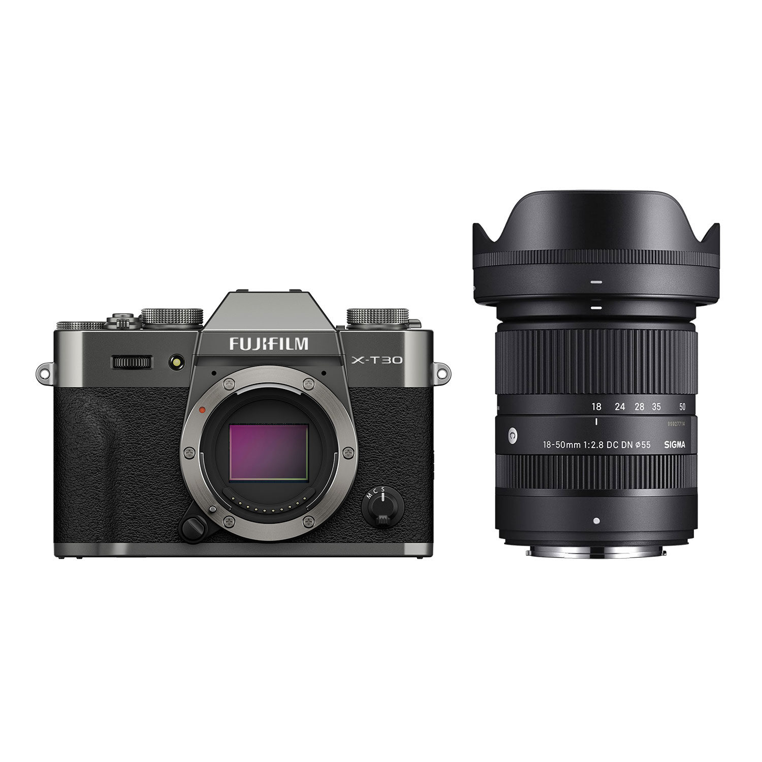 Fujifilm X-T30 III systeemcamera Charcoal + Sigma 18-50mm