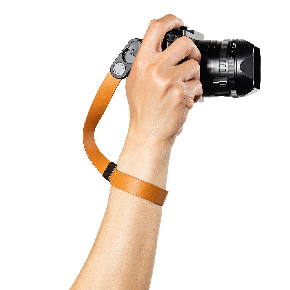 Peak Design Cuff Leather Camera Strap Wrist Amber
