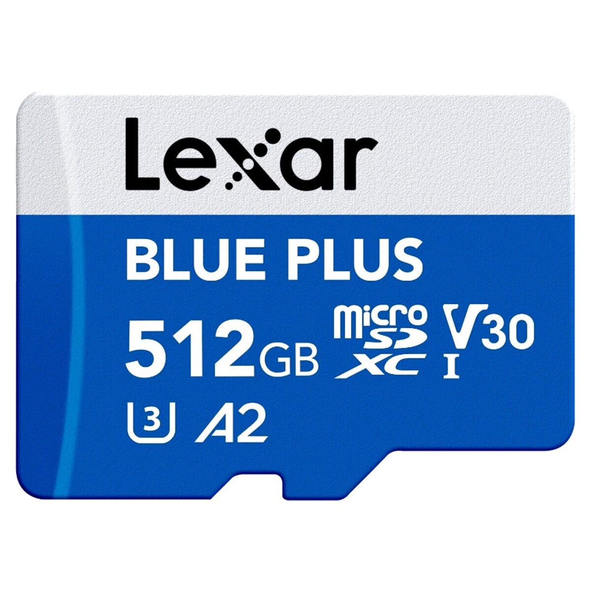 Lexar 512GB Micro SD Blue Plus UHS-I V30 170MB/s geheugenkaart