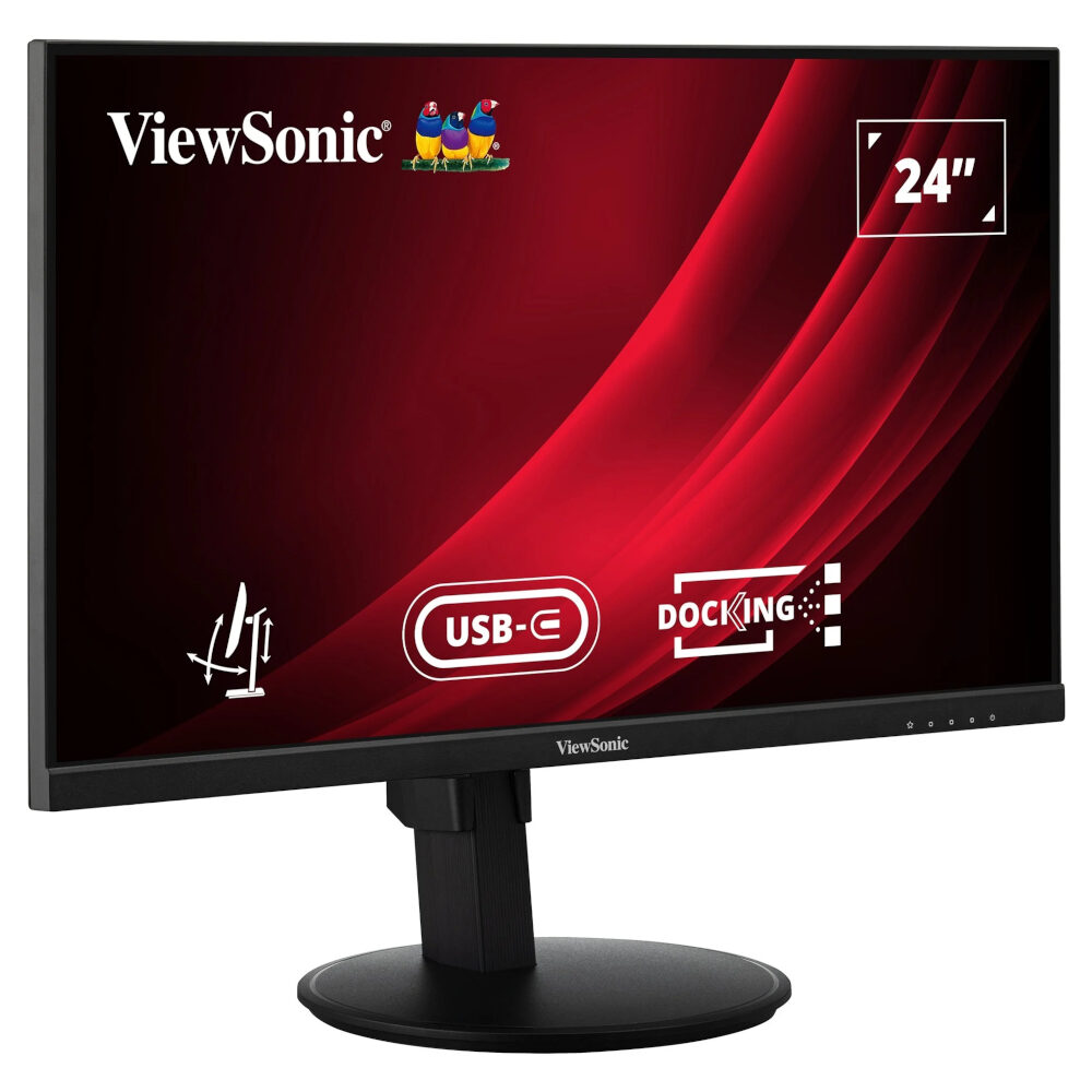 ViewSonic VG2409U-2 24 inch monitor Zwart