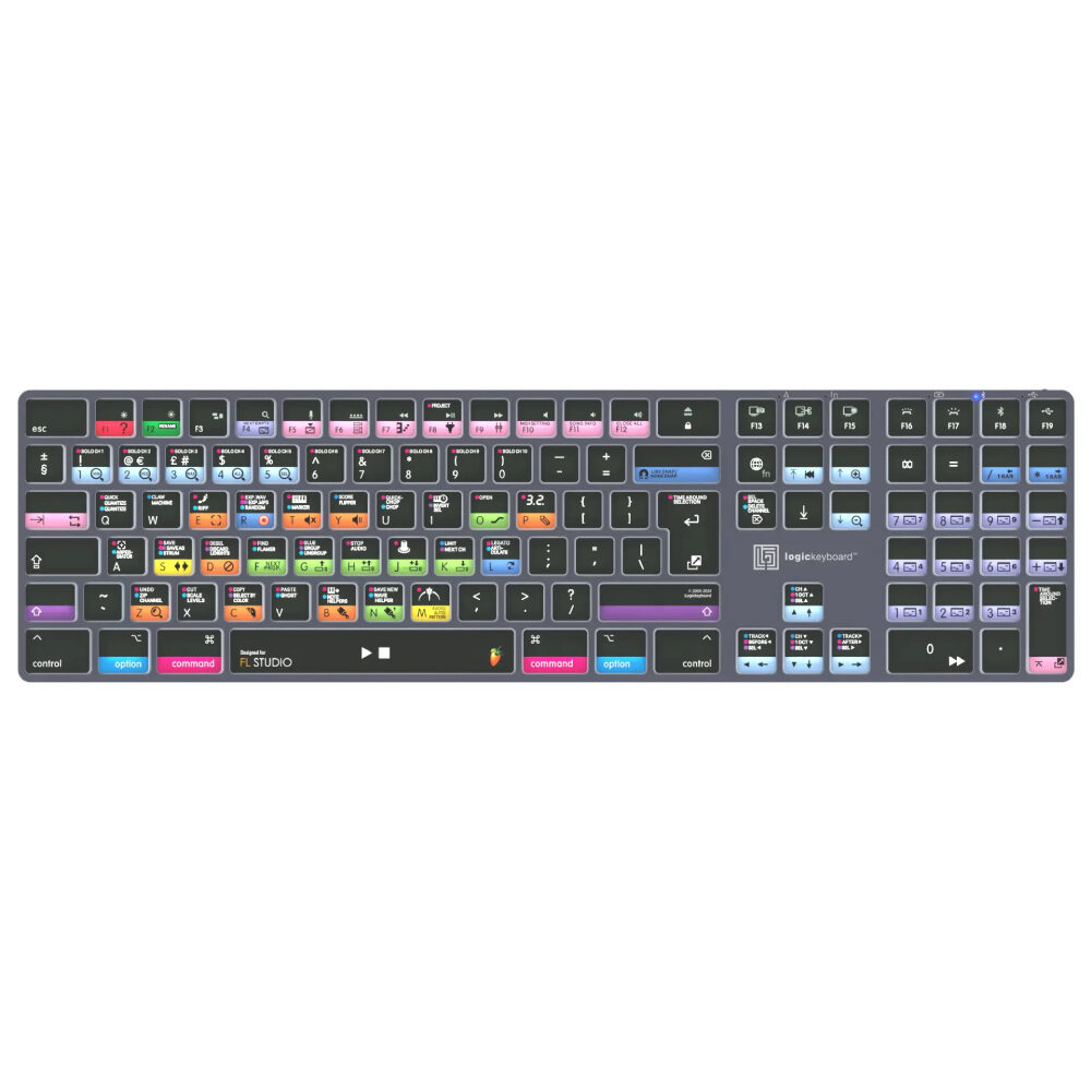 Logickeyboard FL Studio TITAN Wireless Backlit Keyboard (QWERTY) - Apple Mac