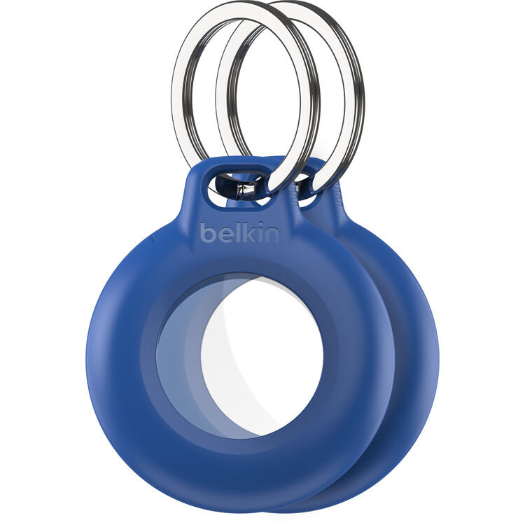 Belkin Airtag Secure Holder Waterproof with Keyring Blauw - 2 Pack