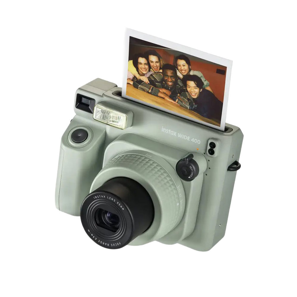 CameraNU Fujifilm instax Wide 400 instant camera Sage Green aanbieding