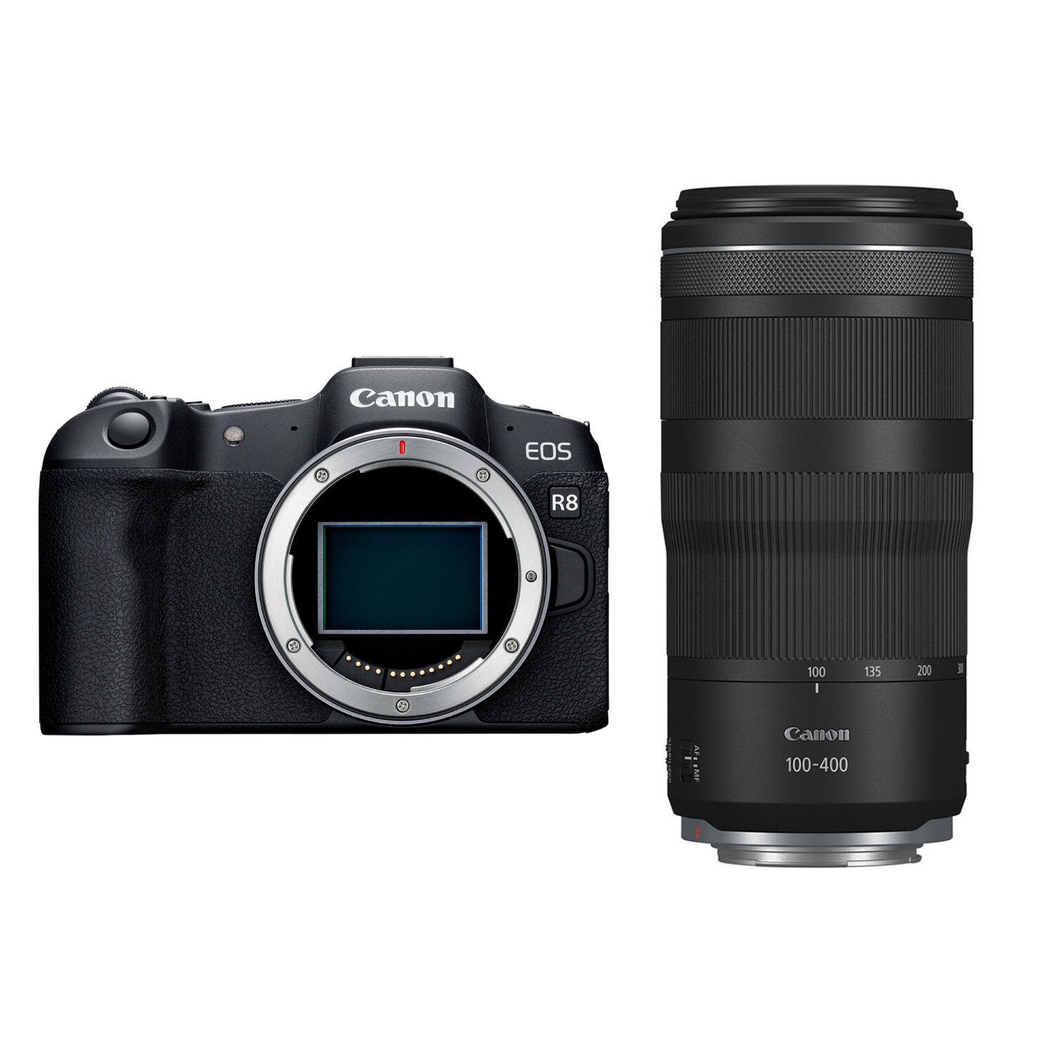 Canon EOS R8 systeemcamera Zwart + 100-400mm