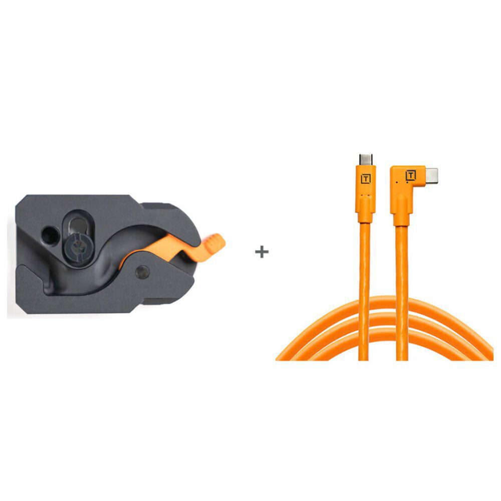 TetherTools TetherGuard Leverlock & Cable Kit USB-C 9.4 m Oranje