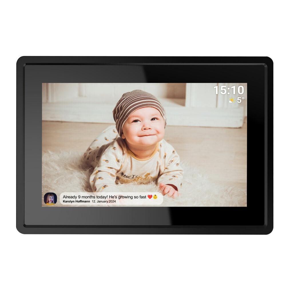 CameraNU Denver Frameo PFF-1021 digitale fotolijst 10.1 inch Zwart aanbieding