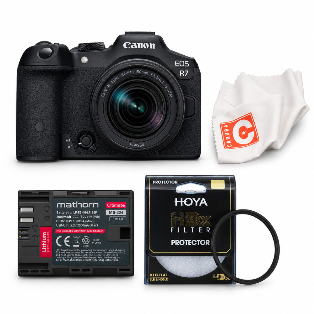 Canon EOS R7 systeemcamera Zwart + RF-S 18-150mm f/3.5-6.3 IS STM Vakantiegeld Kit