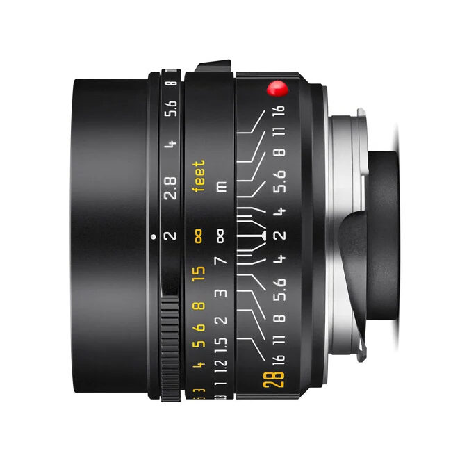 Leica Summicron-M 28mm f/2.0 ASPH M-mount objectief Zwart Geanodiseerd