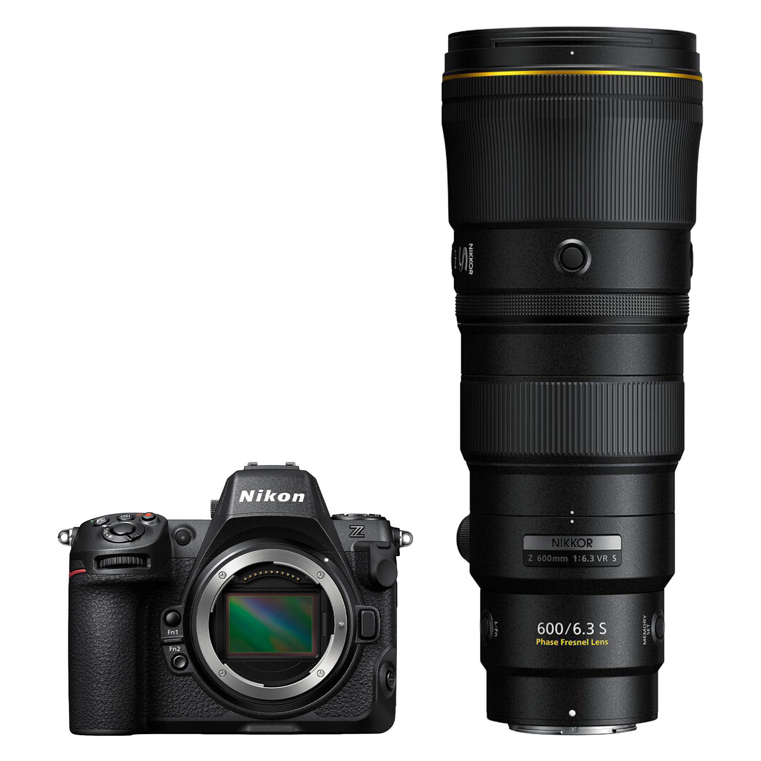 Nikon Z8 systeemcamera + 600mm f/6.3 VR S