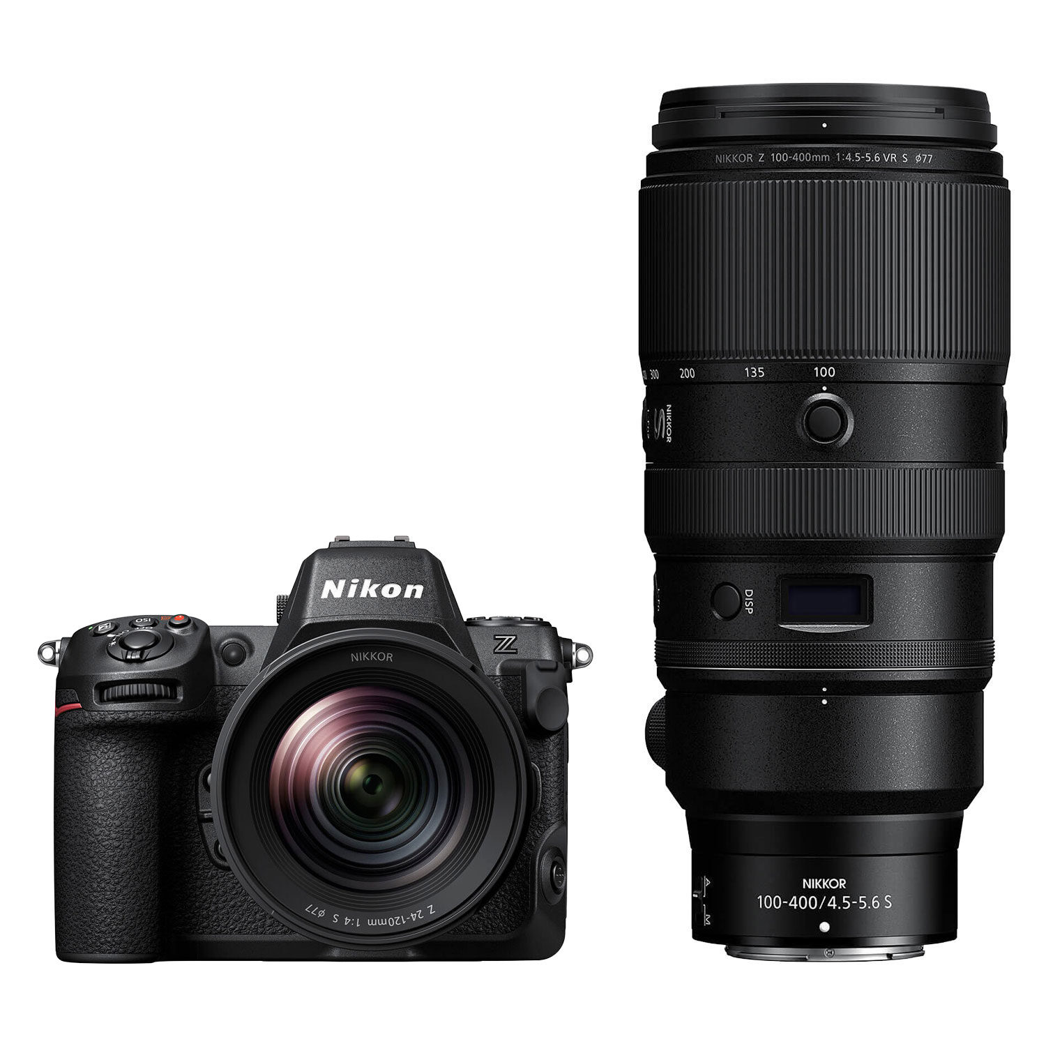 Nikon Z8 systeemcamera + 24-120mm f/4.0 S + 100-400mm f/4.5-5.6 VR S