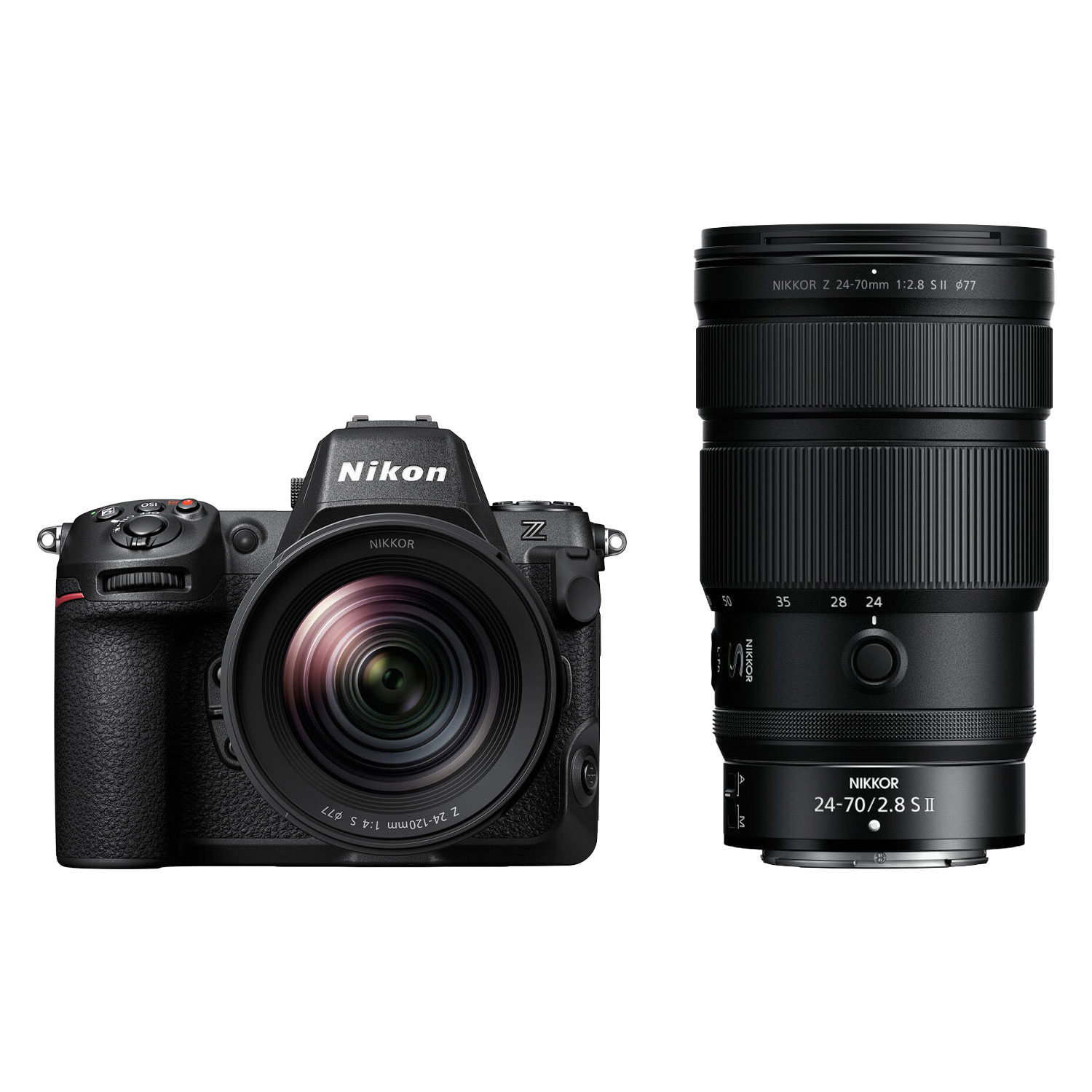 Nikon Z8 systeemcamera + 24-120mm f/4.0 S + 24-70mm f/2.8 S II