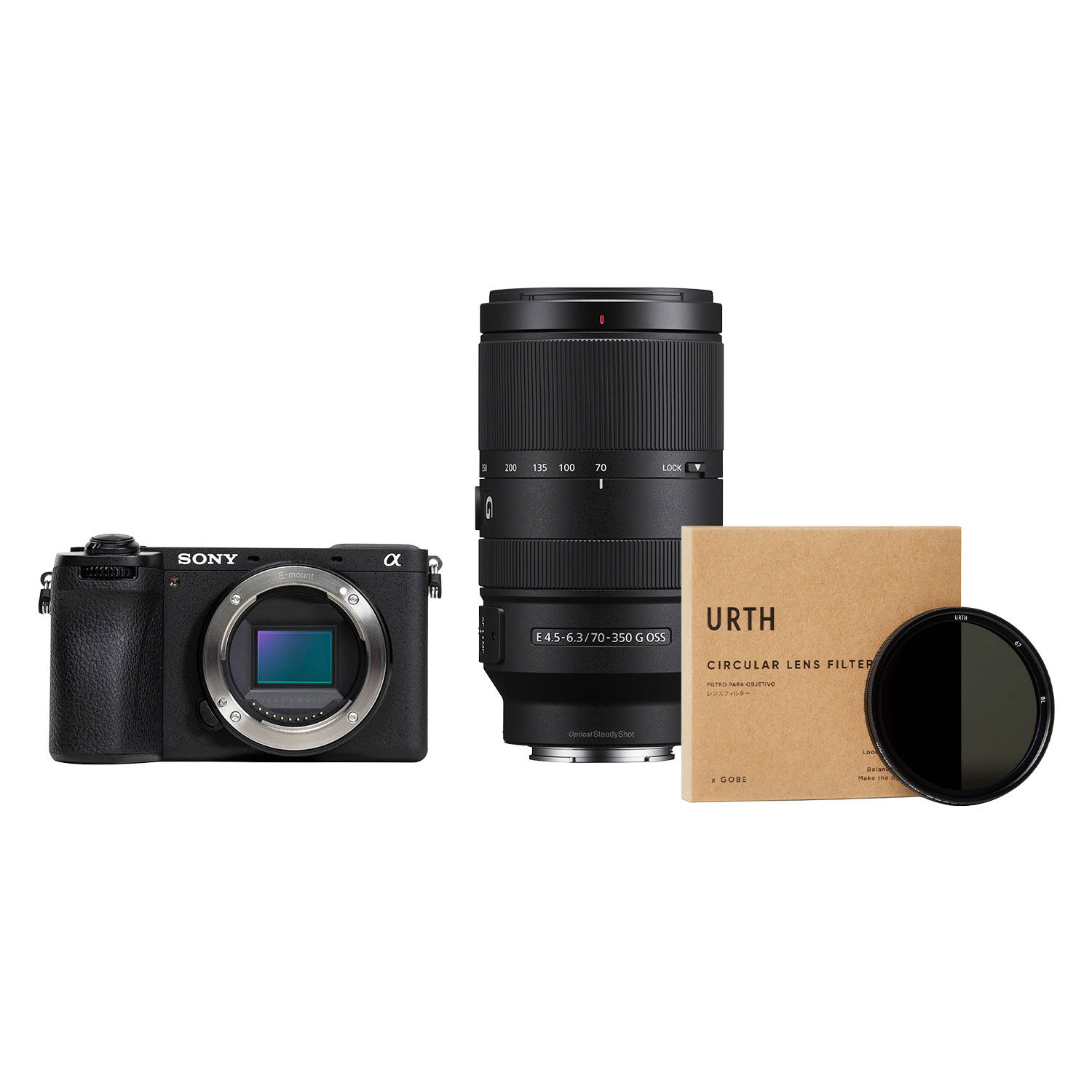 Sony Alpha A6700 systeemcamera Zwart + 70-350mm Creative Look Kit