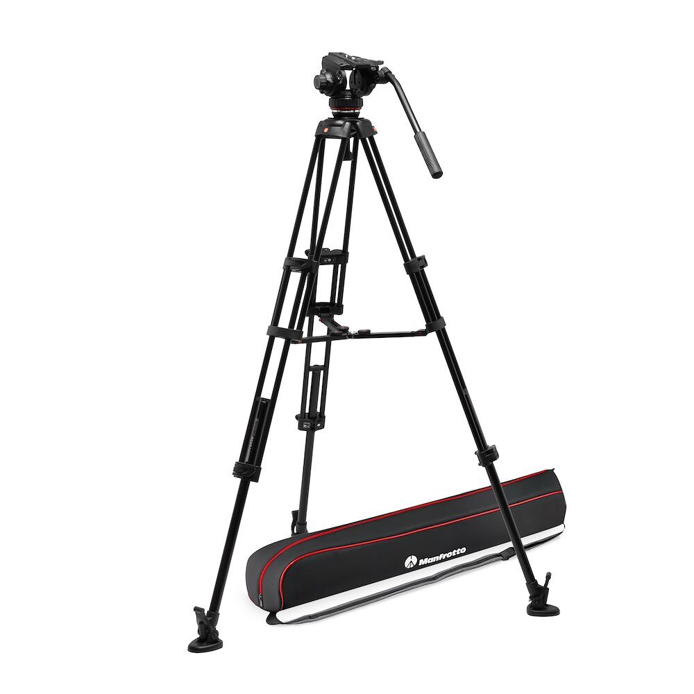 Manfrotto MVK502XTWINMA Pro Twin Leg VD System Alu + 502X Fluid Video Head