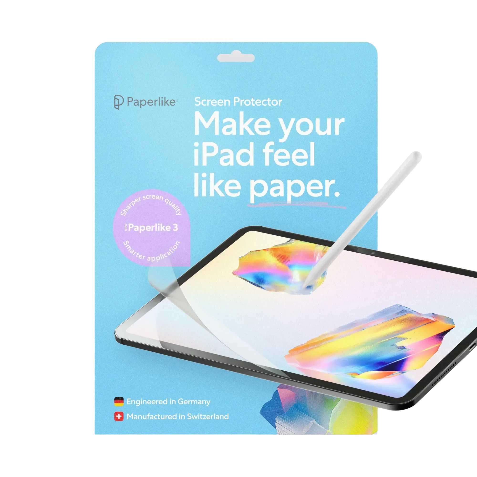 Paperlike 3 screenprotector voor iPad Pro 12.9" (no home button)