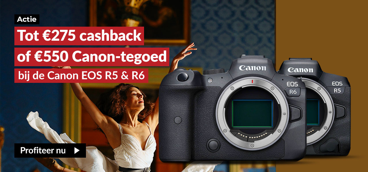 Canon Cashback tegoed R5 R6