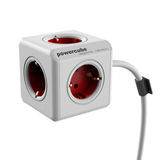 Allocacoc PowerCube Extended Rood 1.5 meter