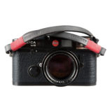 Bronkey Tokyo leren draagriem 120cm Zwart / Rood
