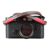 Bronkey Tokyo leren draagriem 120cm Bruin / Rood