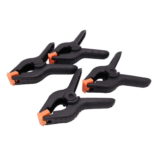 Caruba Achtergrond Klem Zwart/Oranje Medium - 4 stuks