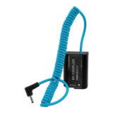 Kondor Blue DC 1.35/3.5 to Lumix GH5 S5 Dummy Battery DMW-BLK22 Cable Blue
