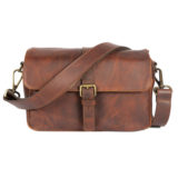Bronkey Paris Leather Camera Bag Cognac