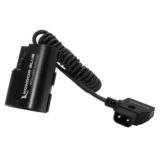 Kondor Blue D-Tap to Canon LPE6 Dummy Battery Cable Raven Black