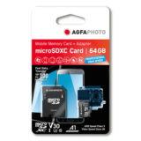 AgfaPhoto Mobile MicroSDXC 64GB Professional High Speed UHS-I U3 V30 A1
