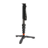 3 Legged Thing Alana Carbon Fiber Monopod with Docz Foot Stabilizer Kit Darkness
