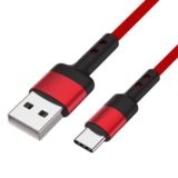 Caruba USB-A naar USB-C 60W Kabel 1m Rood