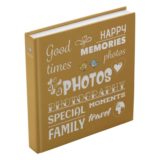 Henzo Wording Fotoalbum Geel (100 pagina's)