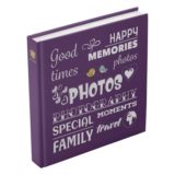 Henzo Wording Fotoalbum Paars (100 pagina's)