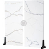 V-Flat World Duo-Board Double-Sided Background Carrara Blue/Calacatta Gold