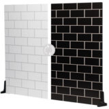 V-Flat World Duo-Board Double-Sided Background White Subway Tile/Ebony Subway Tile XL