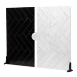V-Flat World Duo-Board Double-Sided Background Zigzag Marble White/Zigzag Marble Black XL