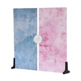 V-Flat World Duo-Board Double-Sided Background Plastered Pink/Barn Door Blue