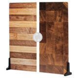 V-Flat World Duo-Board Double-Sided Background Aged Cutting Board/Butchers Board