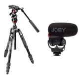 Manfrotto BeFree Advanced Live Aluminium + Joby microfoon