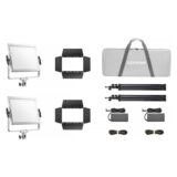 Godox Litemons LP400R K2 RGB LED Light Panel 2-light Kit Wit