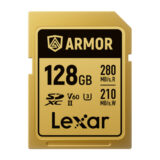 Lexar 128GB SDXC Pro Gold Series ARMOR UHS-II V60 280MB/s geheugenkaart