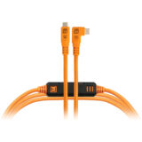 Tether Tools TetherPro Optima 10G USB-C Straight to Right Angle 4.6m Oranje