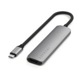 Satechi Slim USB-C 4-in-1 4K Adapter Grey