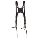 The Hantler Dual camera harness Black/Brass Regular (S-M)