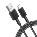 Anker 322 Gevlochten USB-A naar USB-C Kabel 1.8m Zwart