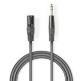 Nedis XLR male naar 6.35mm jack kabel 5m