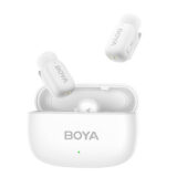 Boya Mini-13 2.4GHz Ultra-Mini Wireless Microphone (White) - 2TX + 2RX