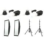 Nanlite FS200 Bi-color LED Dual Kit (met light stands en softboxen) - Demomodel
