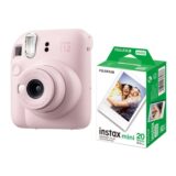 Fujifilm instax mini 12 instant camera Blossom Pink + 20 stuks mini fotopapier